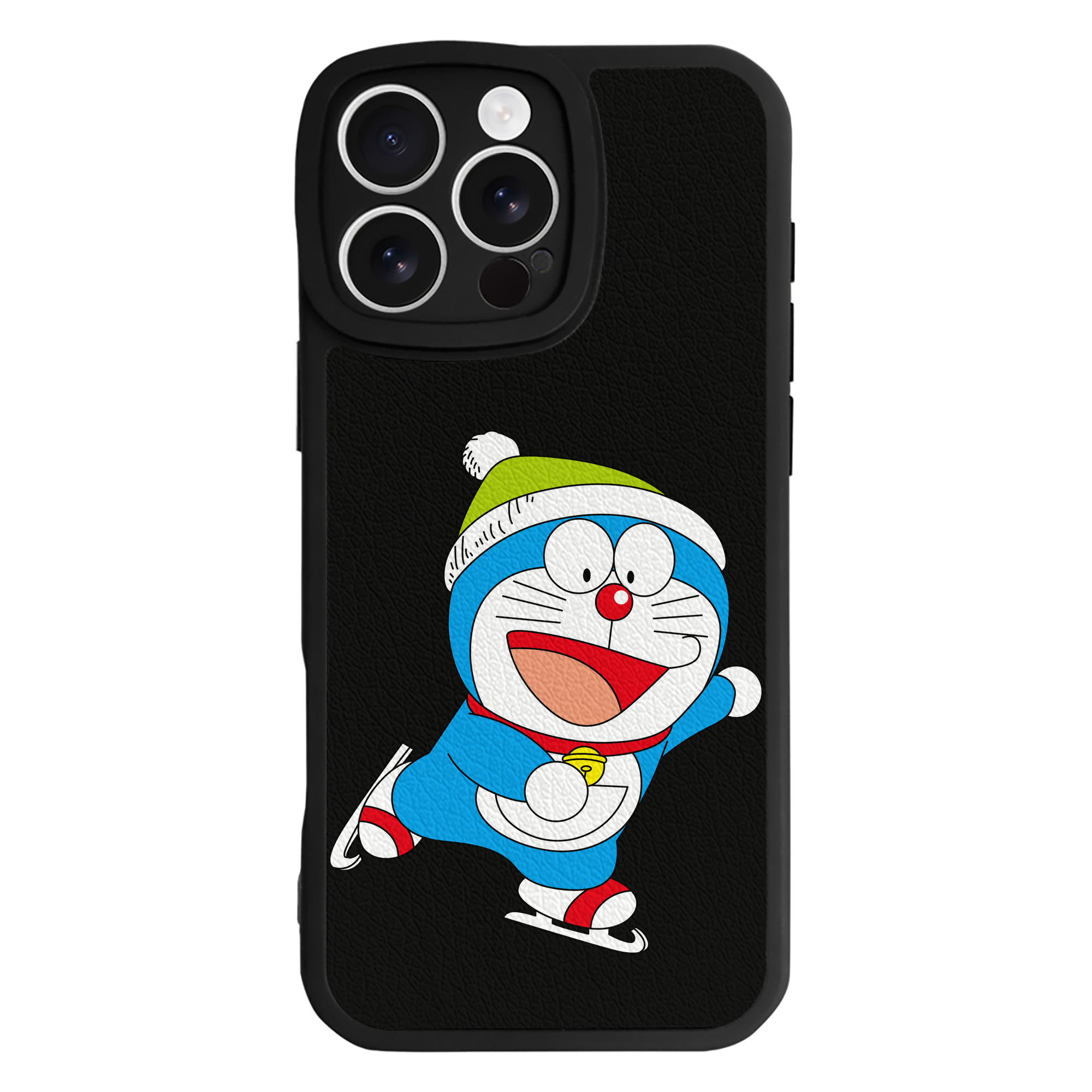 （画像用） ドラえもん Doraemon 【iPhone 16シリーズ対応】シリコンスマホケース（レザー調） 材質：シリコン